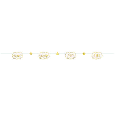 Twinkle Twinkle Little Star Paper Garland 7 ft