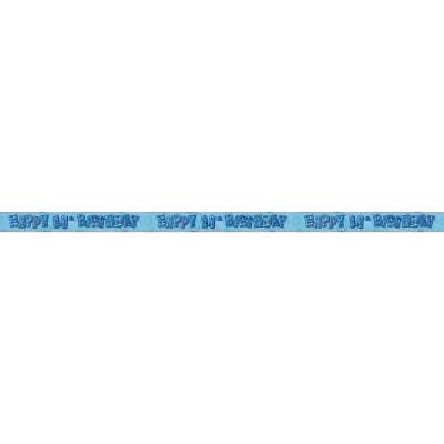 Unique Party 90246 - 12ft Foil Glitz Blue 14th Birthday Banner