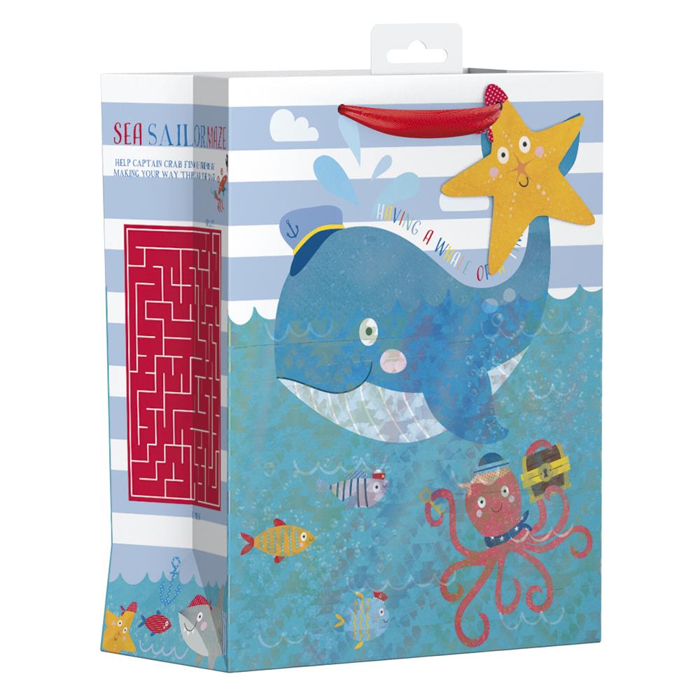 Whale Activity Medium Gift Bag