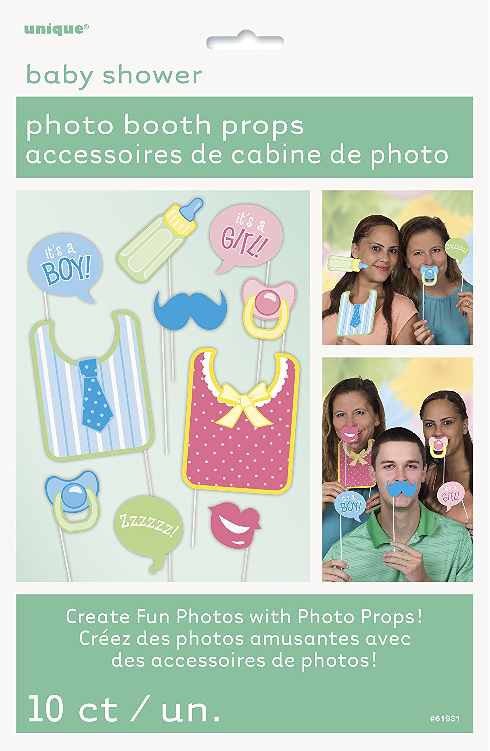 Baby Shower Photo Booth Props (10pk)