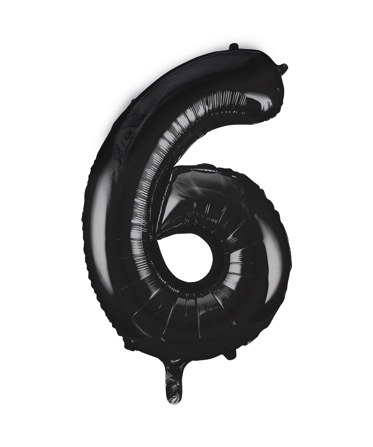 Black Foil Balloon Number 6 - 34"