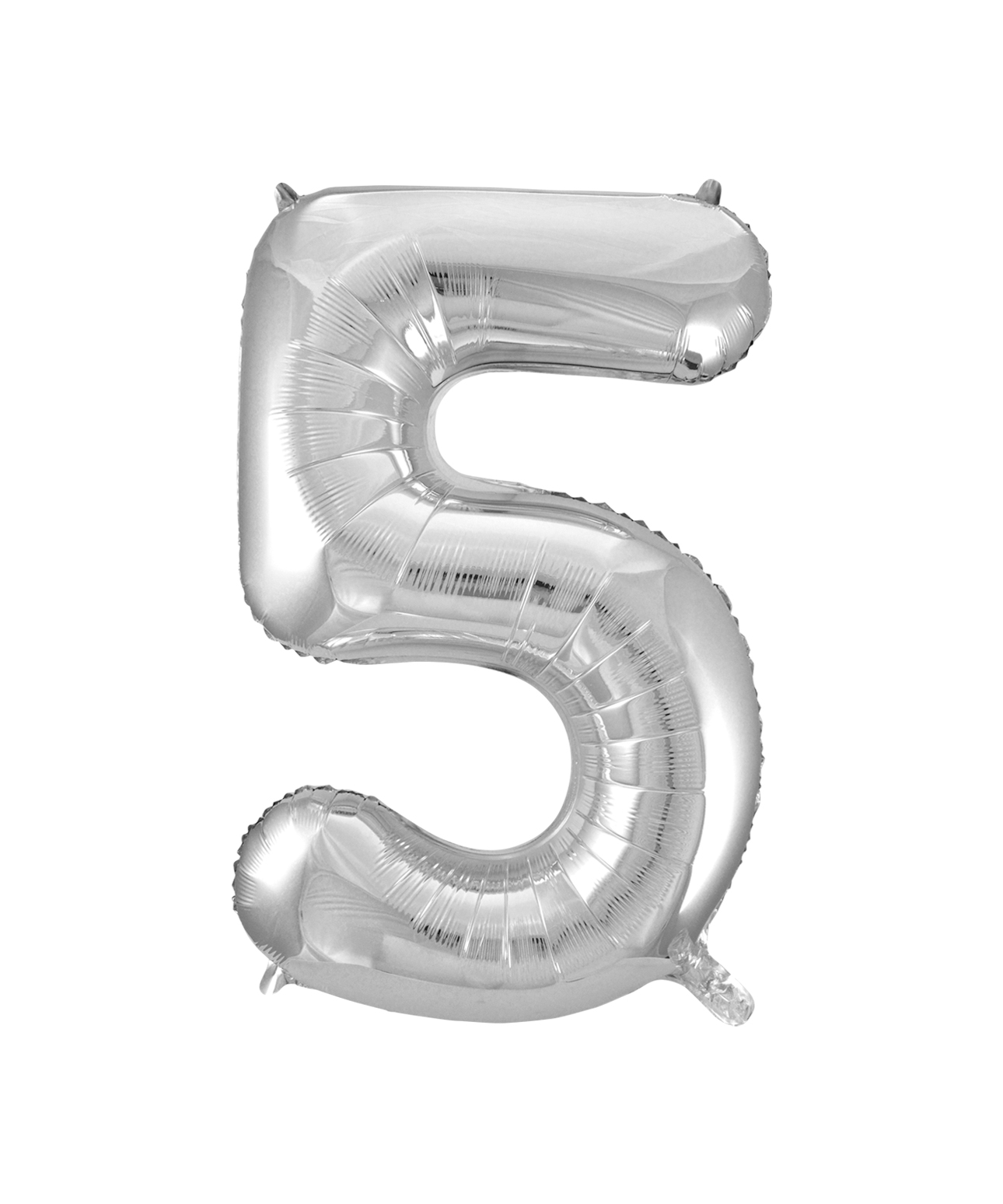 Black & Silver Glitz Foil Gaint Helium Balloon Number 5 - 34"