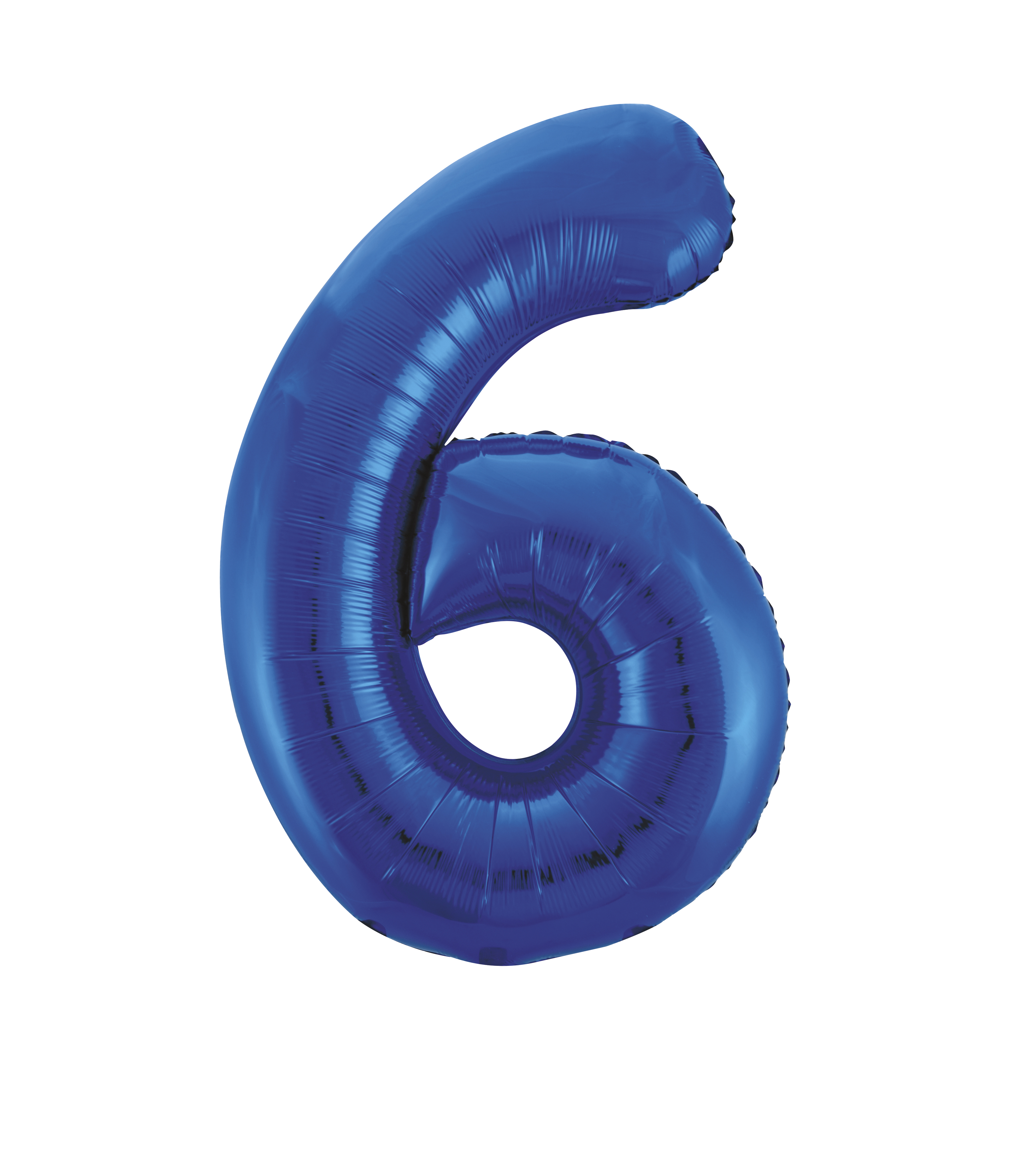 Blue Foil Gaint Helium Balloon Number 6 - 34"