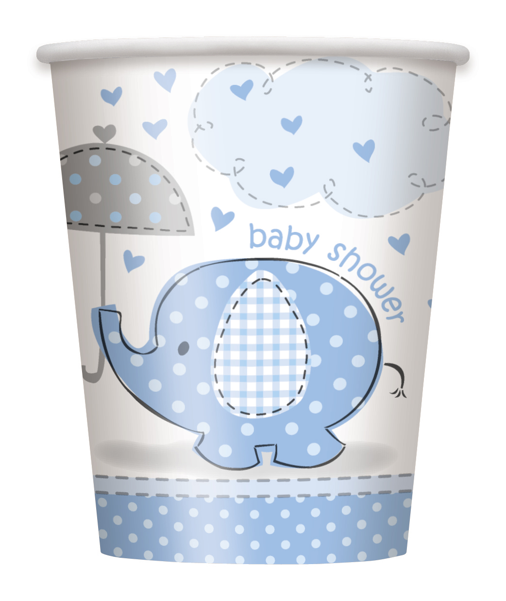 Blue Umbrellaphants Cups 9oz (8pk)