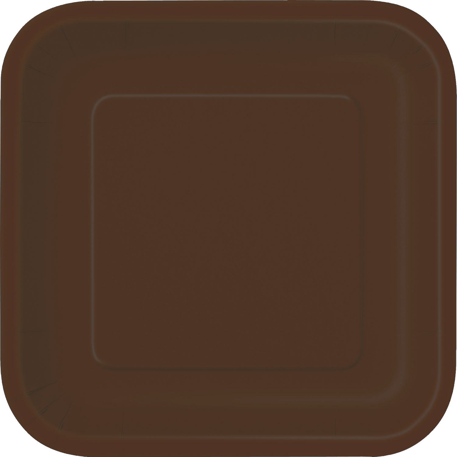 Brown Square Plates 9" (14pk)