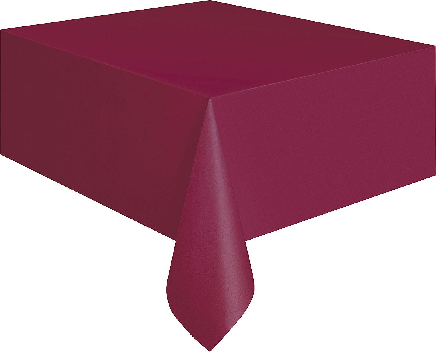 Burgandy Plastic Tablecover 54" x 108"