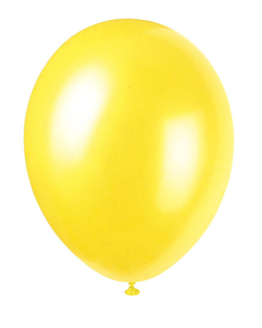 Cajun Yellow 12" Pearlised Latex Balloons (8pk)