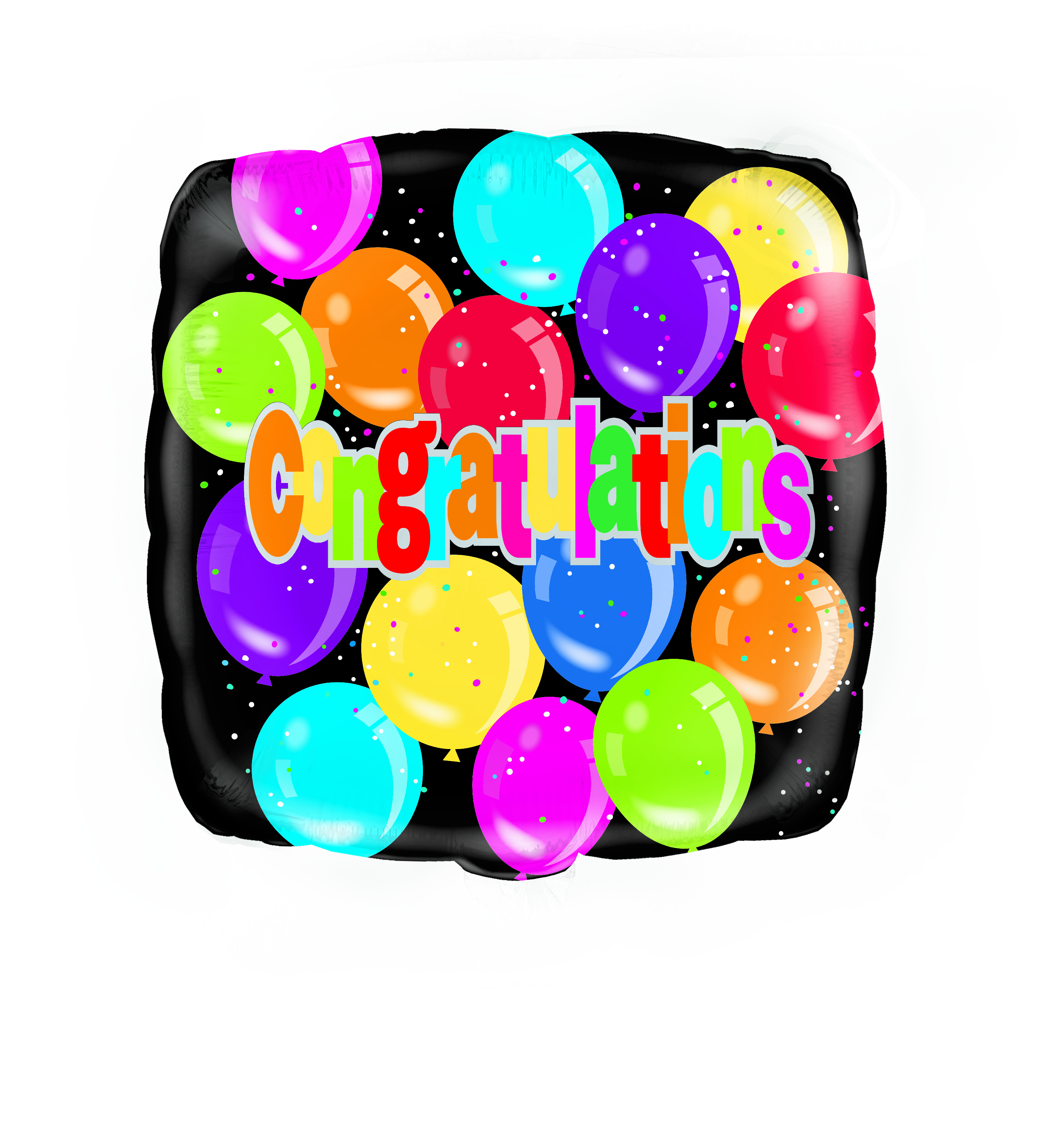 Congrats Square 18" Foil Balloon