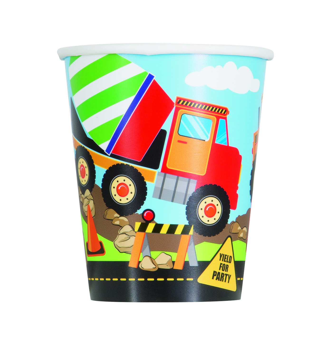 Construction party Cups 9oz (8pk)