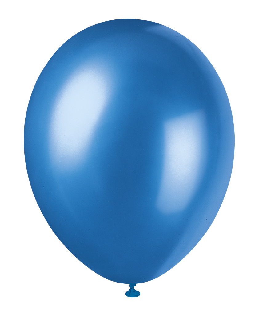Cosmic Blue 12" Pearlised Latex Balloons (8pk)