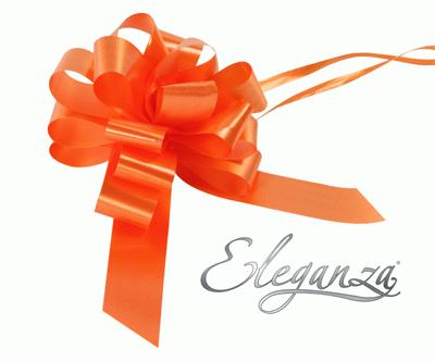 Eleganza Poly Pull Bows 30mm x 30pcs Orange No.04