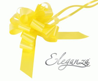 Eleganza Poly Pull Bows 30mm x 30pcs Yellow No.11