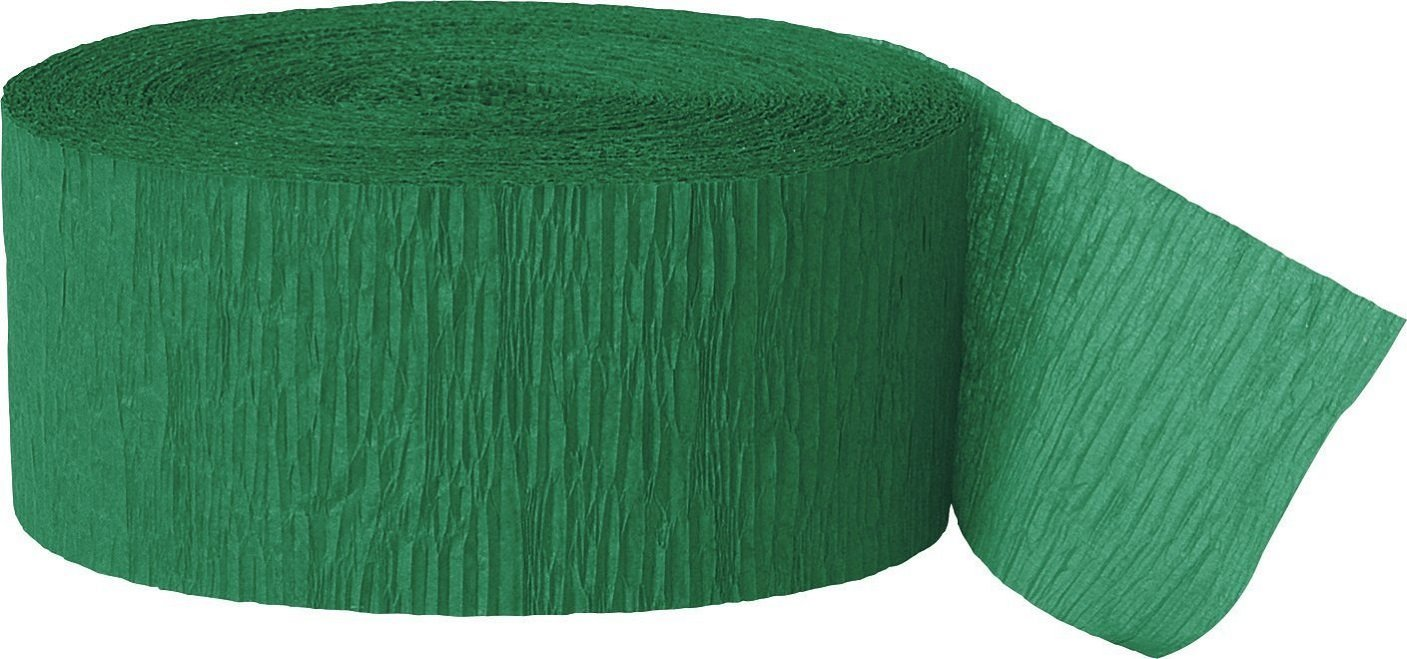 Emerald Green Crepe Streamers 81ft