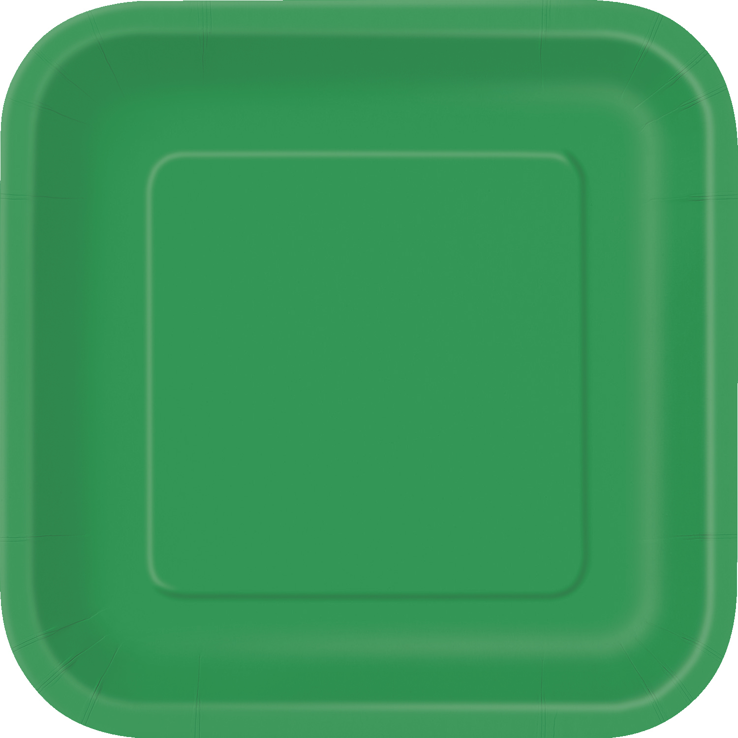 Emerald Green Square Plates 7" (16pk)