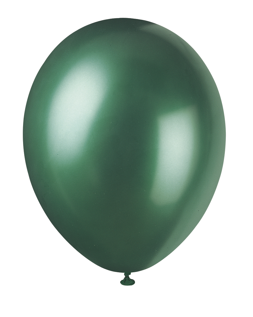 Ever Green 12" Pearlised Latex Balloons (8pk)