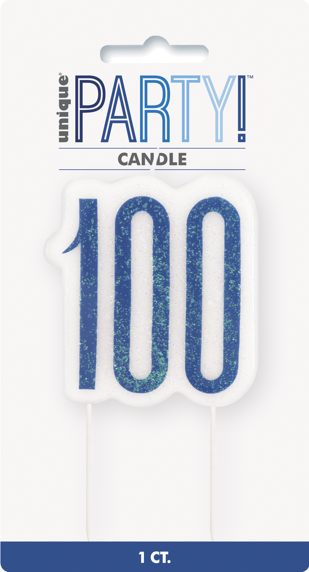 Giltter 100th BIRTHDAY Candles Set