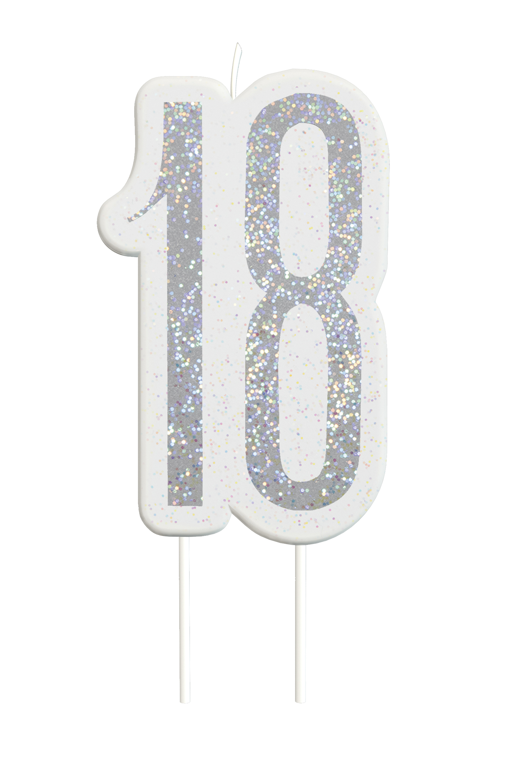 Giltter 18th BIRTHDAY Candles Set