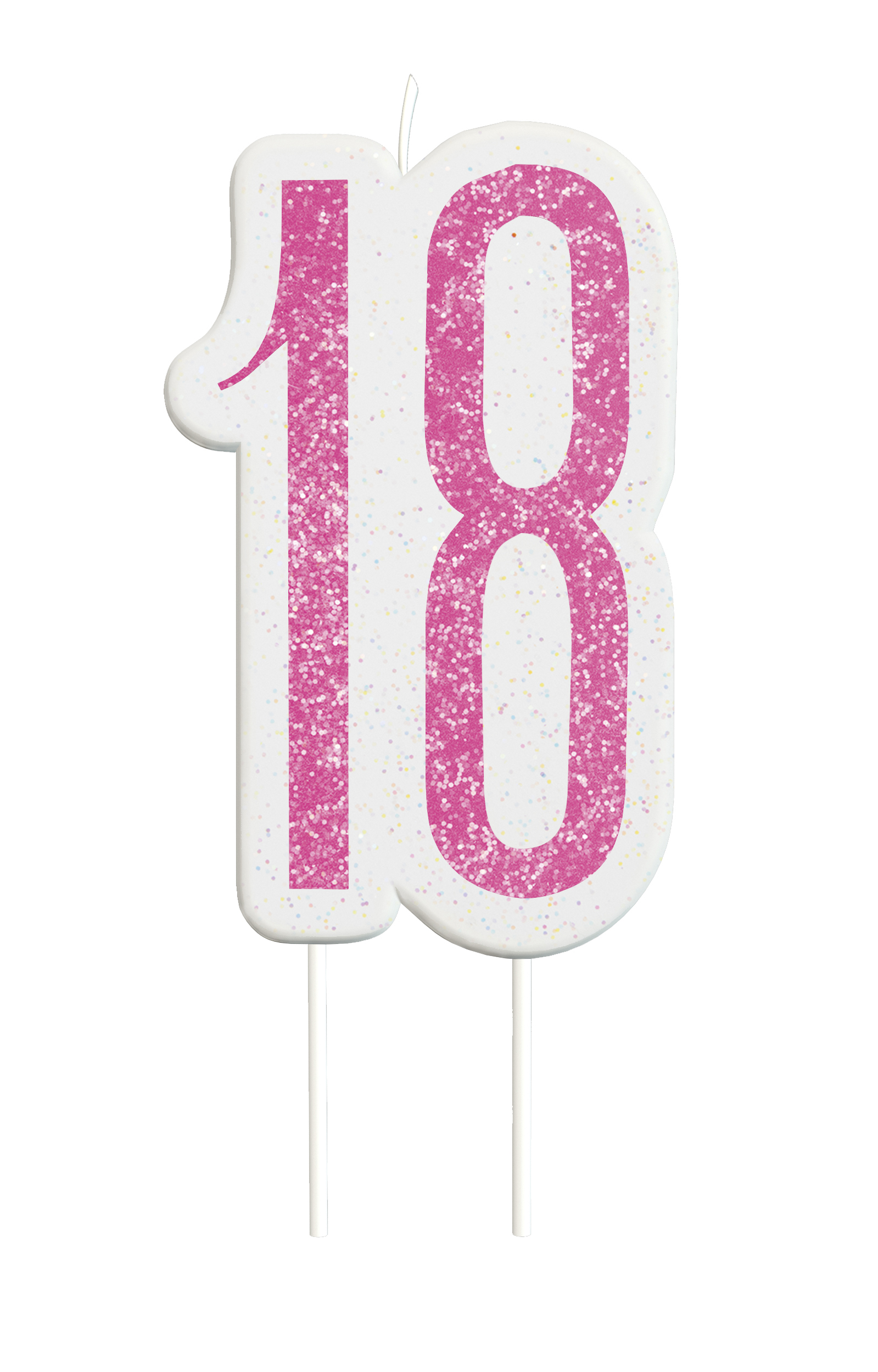 Giltter 18th BIRTHDAY Candles Set