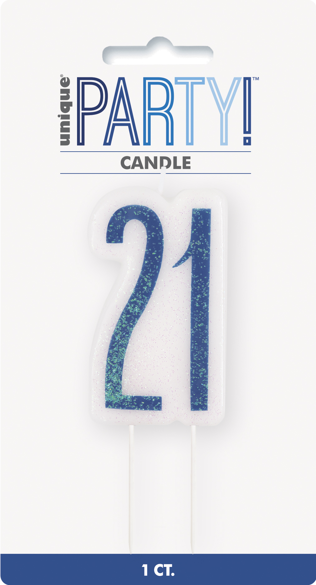 Giltter 21st BIRTHDAY Candles Set