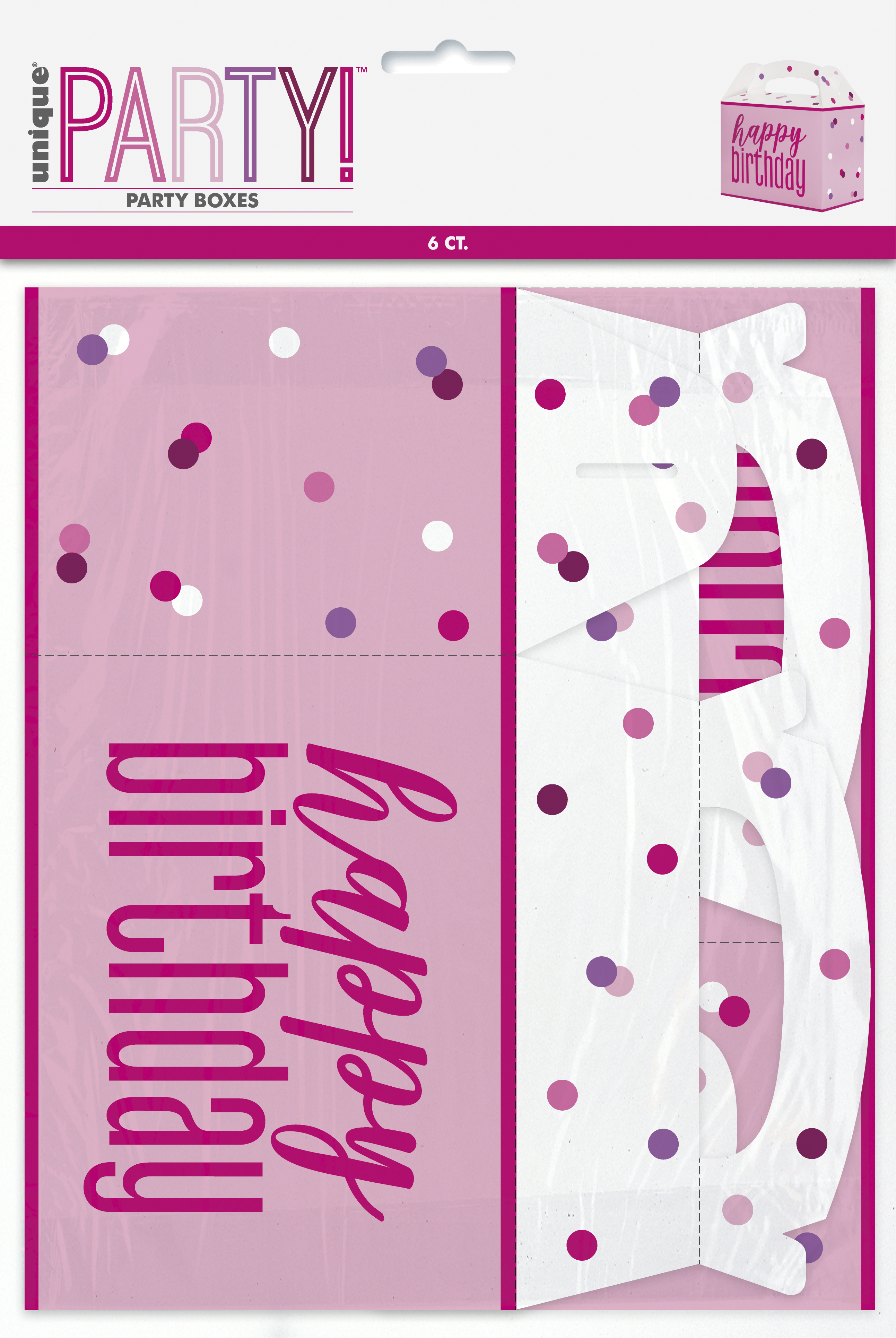 Glitz Pink Party Box Pack of 6