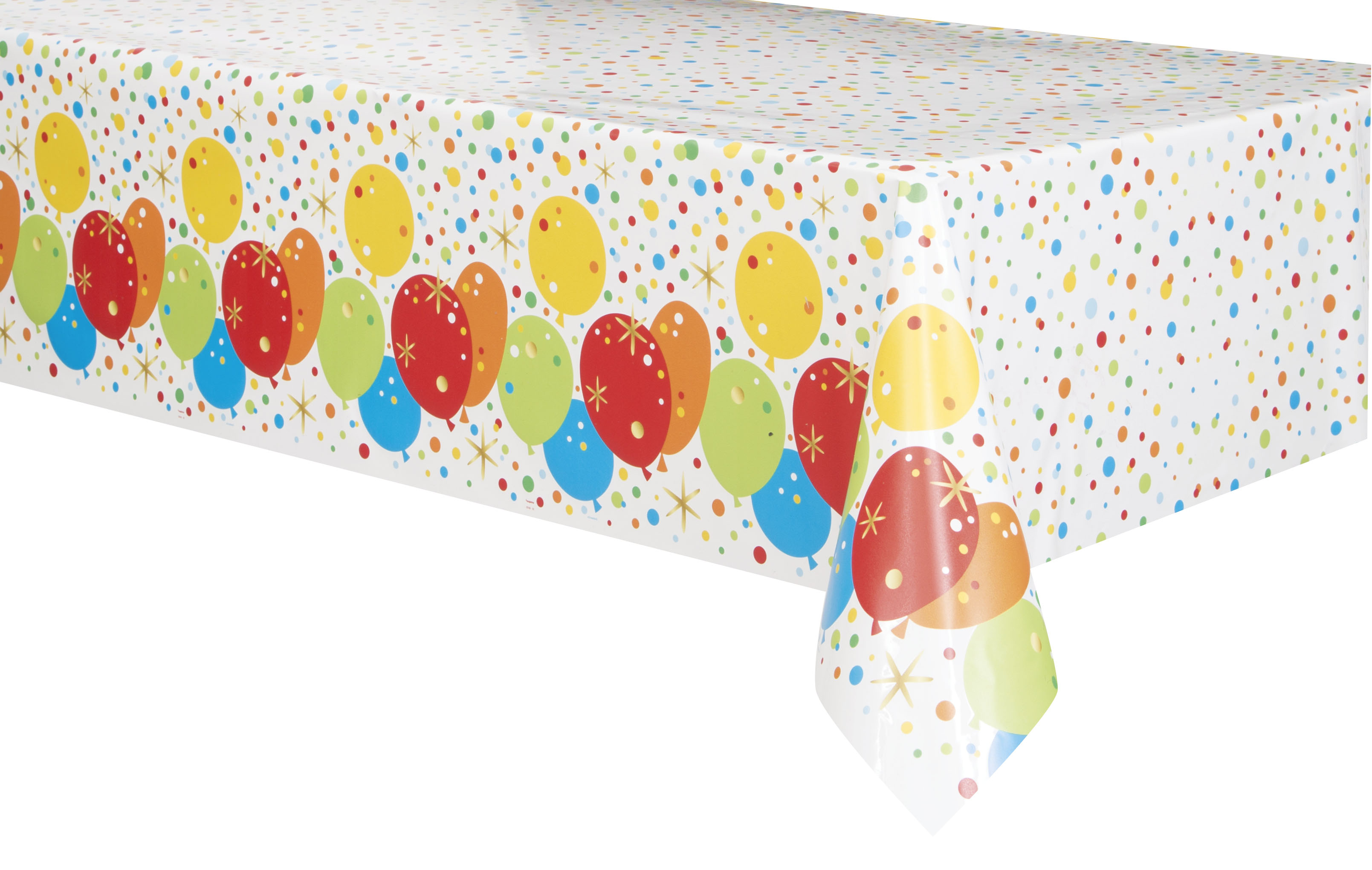 Glitzy Gold Foil Birthday Plastic Tablecover 54" x 84"