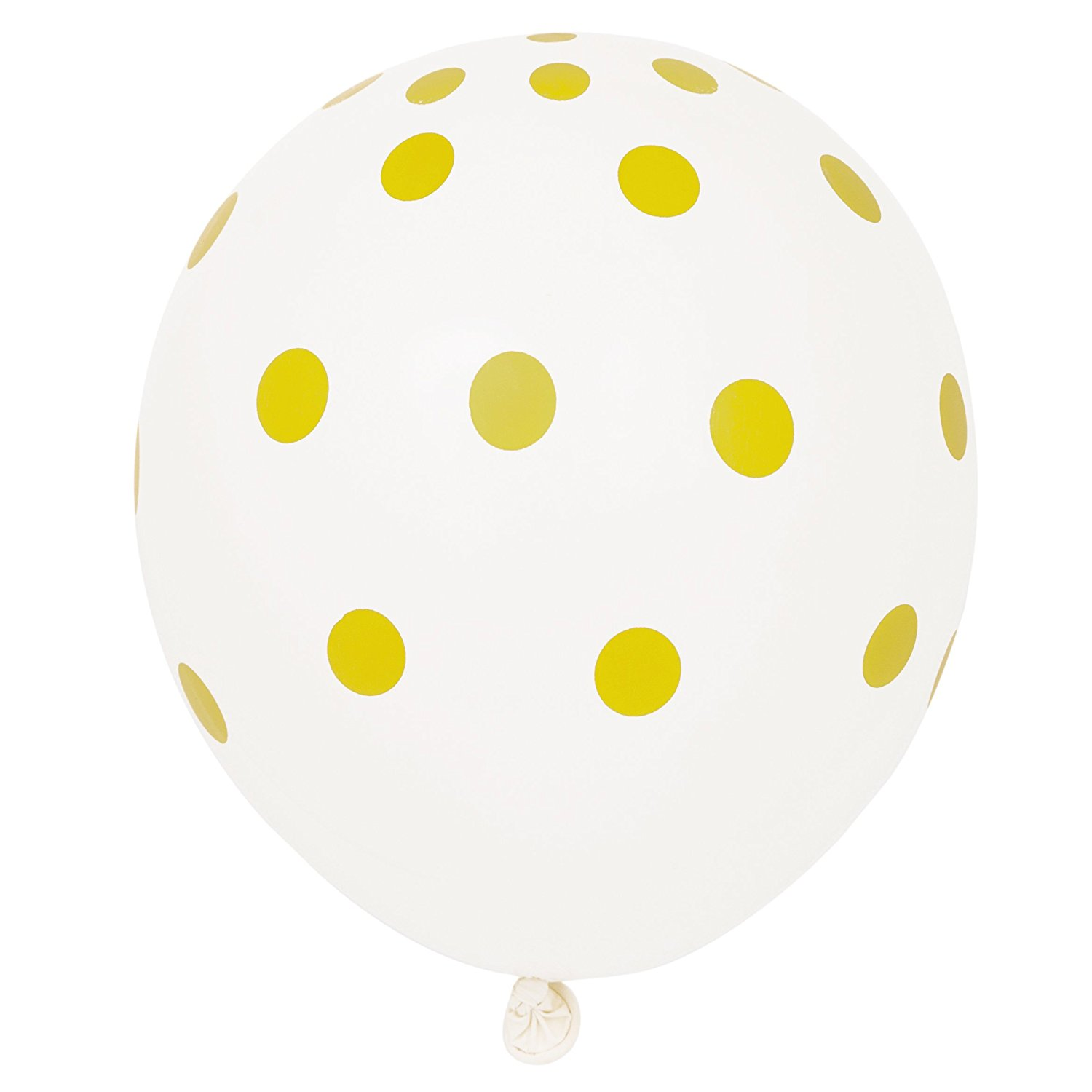 Gold Polka Dots Balloons 12" (6pk)