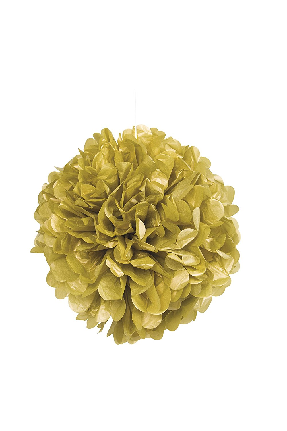 Gold Tissue Puff Decorations 16"