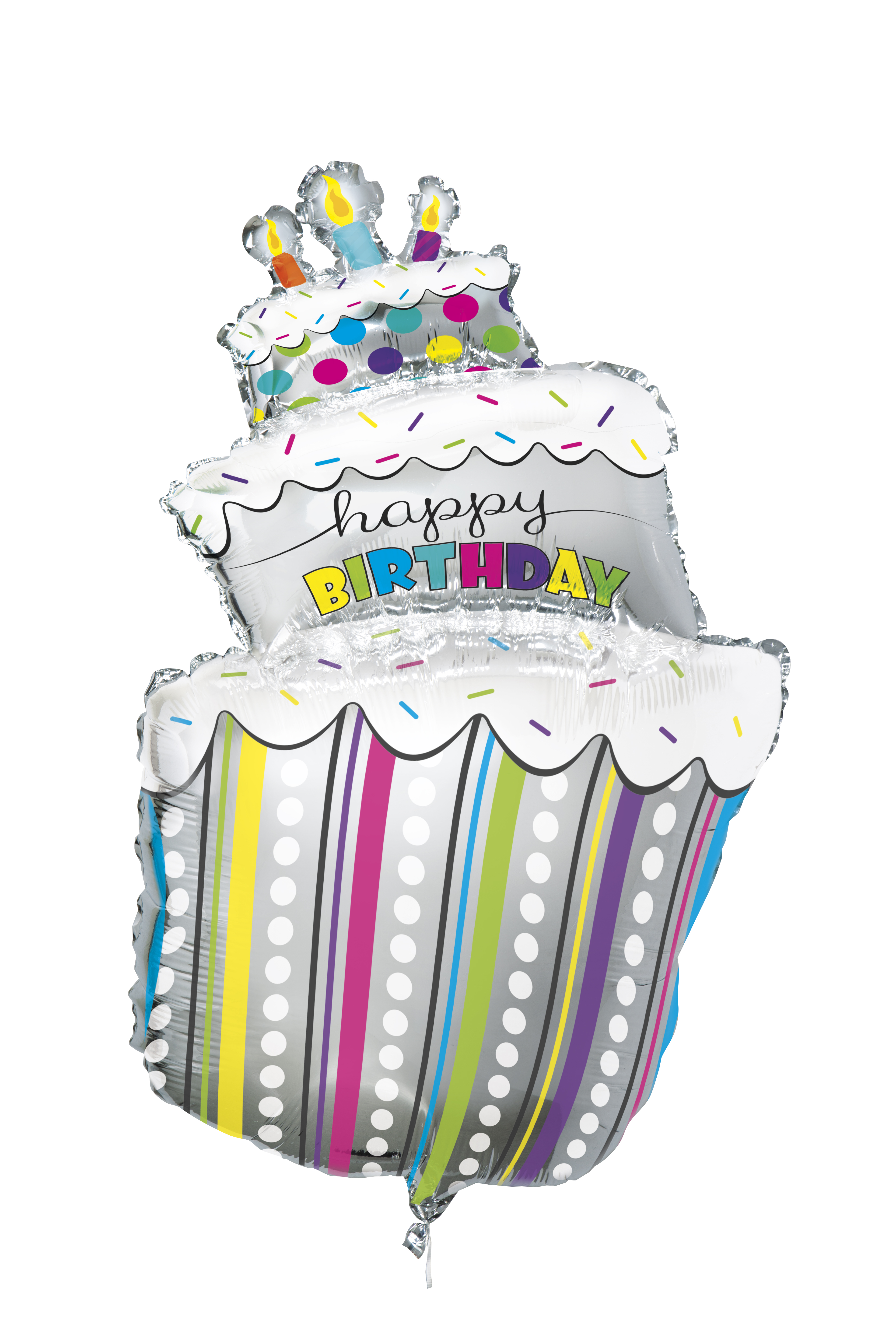 Happy Birthday Cake Giant 18" Foil Balloon