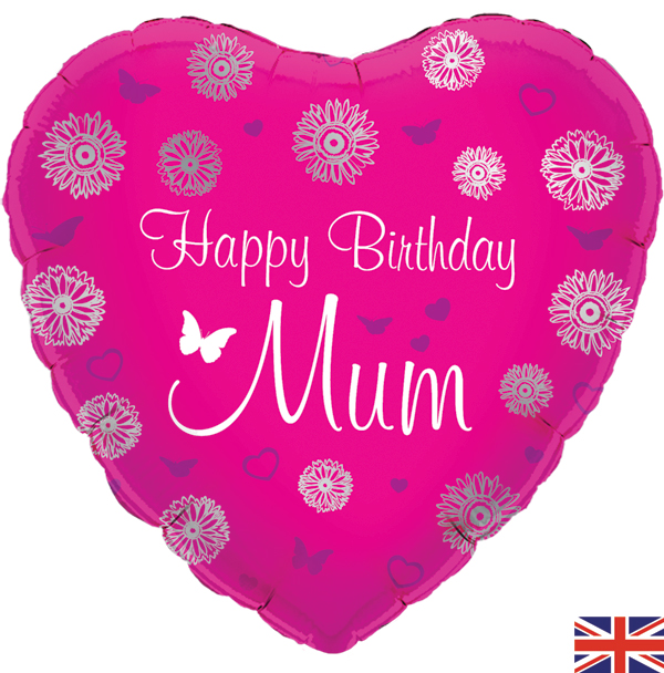 Happy Birthday Mum 18" Foil Balloon
