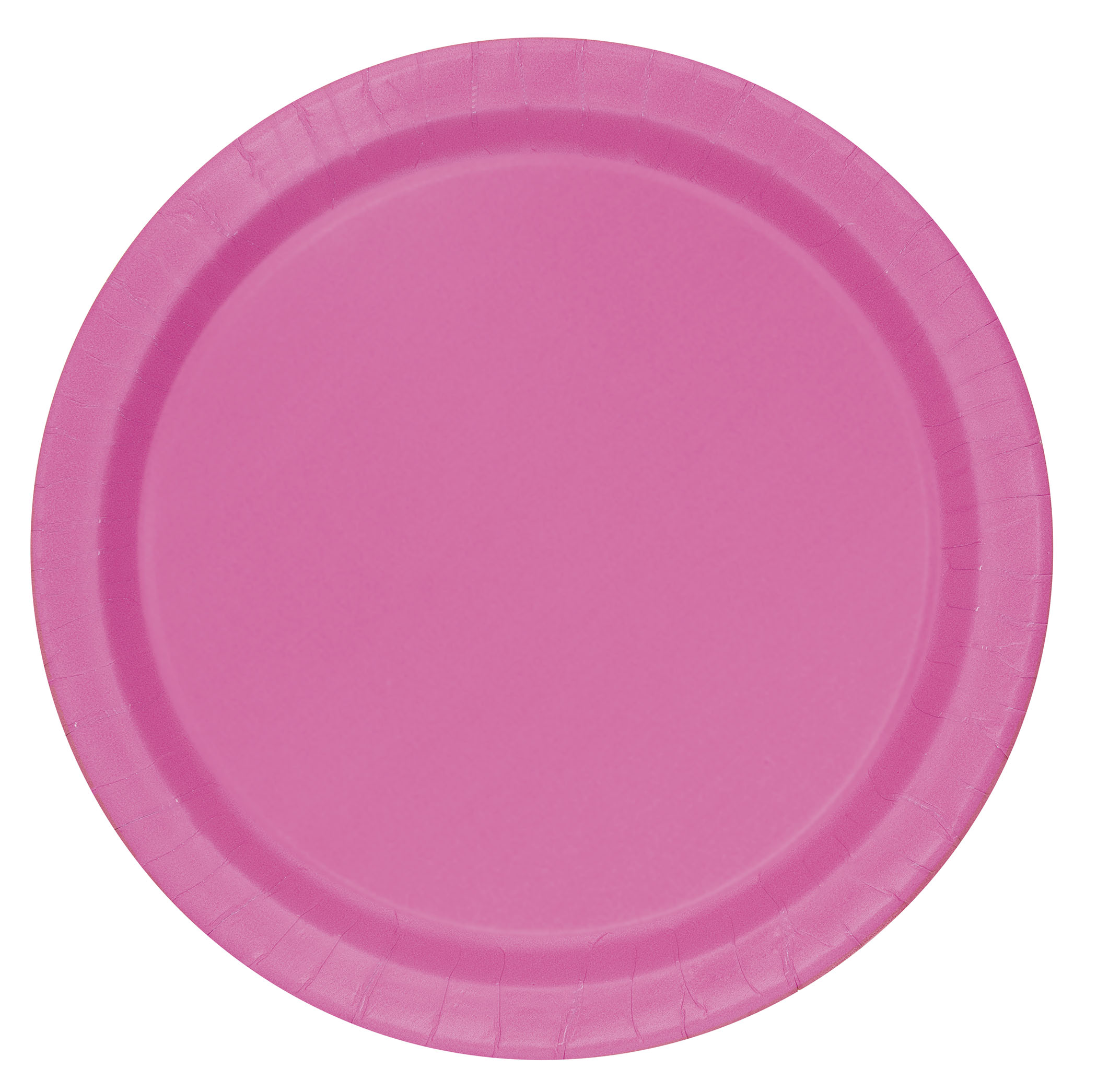 Hot Pink Round Plates 7" (20pk)