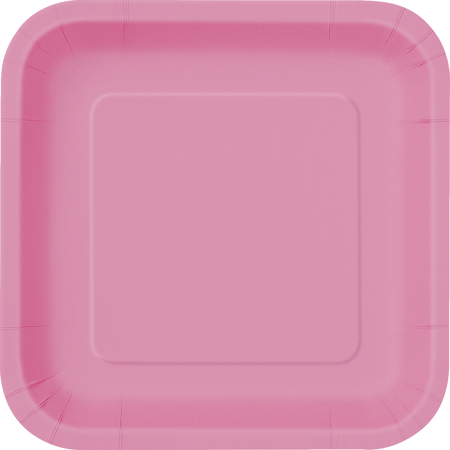 Hot Pink Square Plates 9" (14pk)