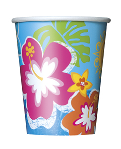 Hula Beach Party 9oz Cups (8pk)