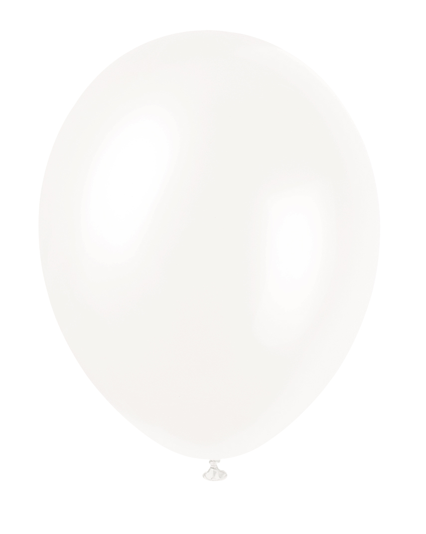 Iridescent White 12" Pearlised Latex Balloons (8pk)