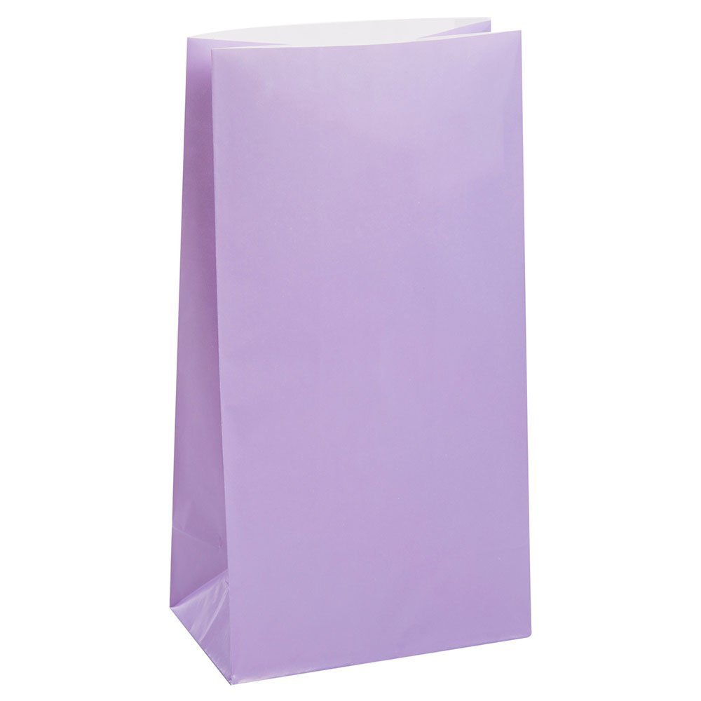 Lavender Paper Party Bags (12pk)