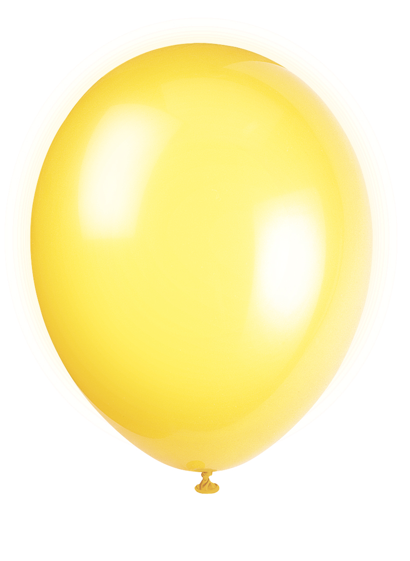 lemon Yellow 12" Premium Latex Balloons (50pk)