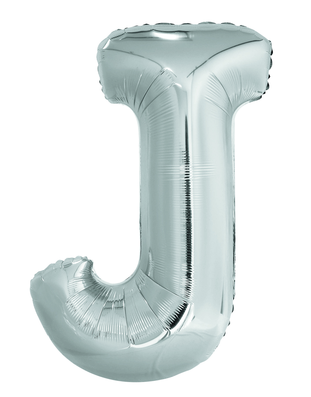 Letter "J" Silver 34" Foil Balloon