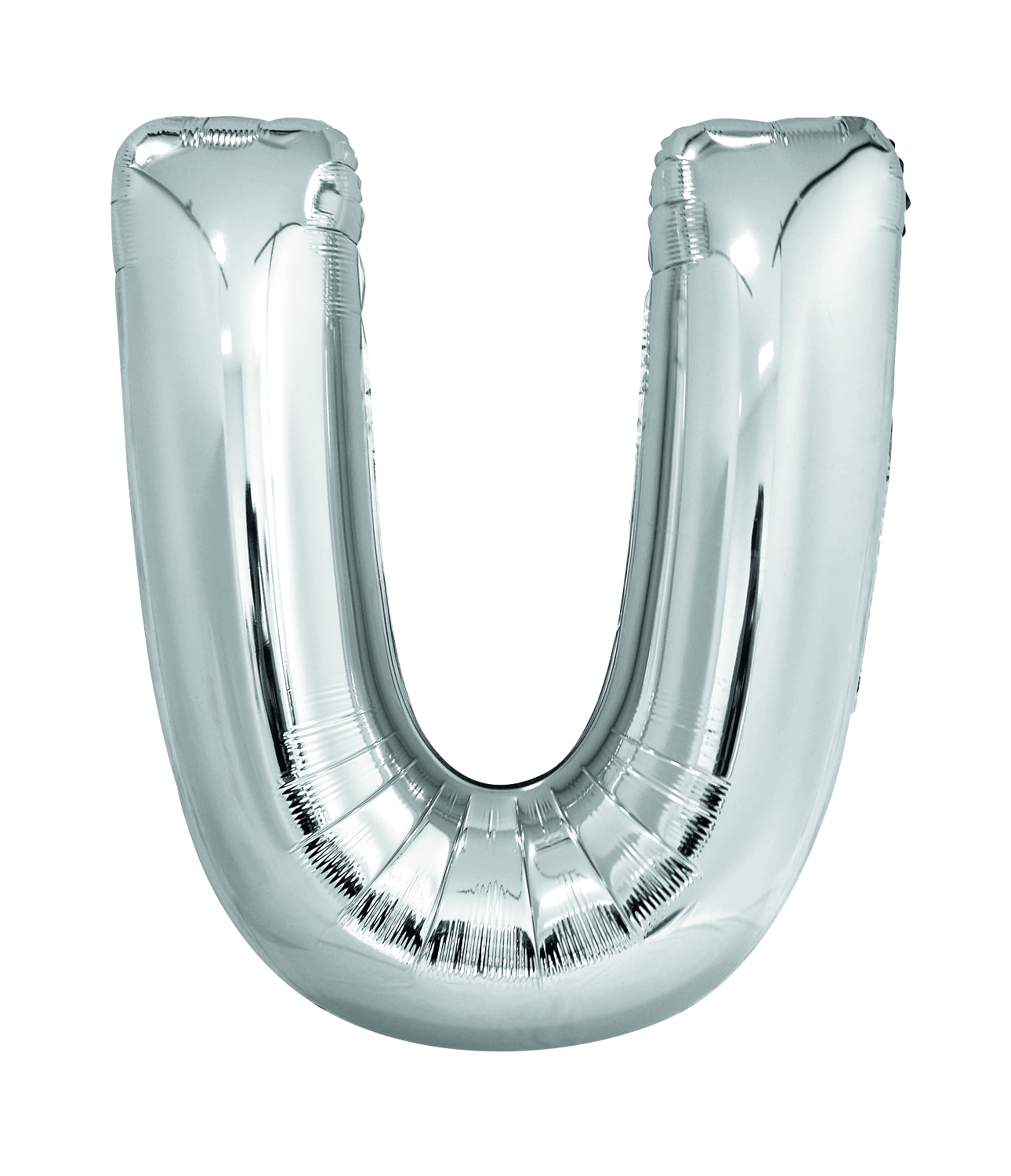 Letter "U" Silver 34" Foil Balloon