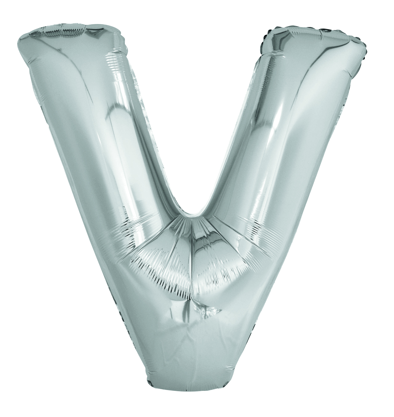 Letter "V" Silver 34" Foil Balloon