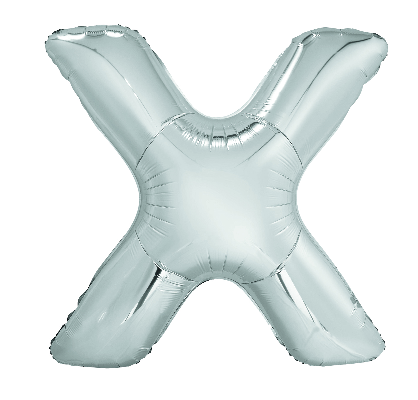 Letter "X" Silver 34" Foil Balloon