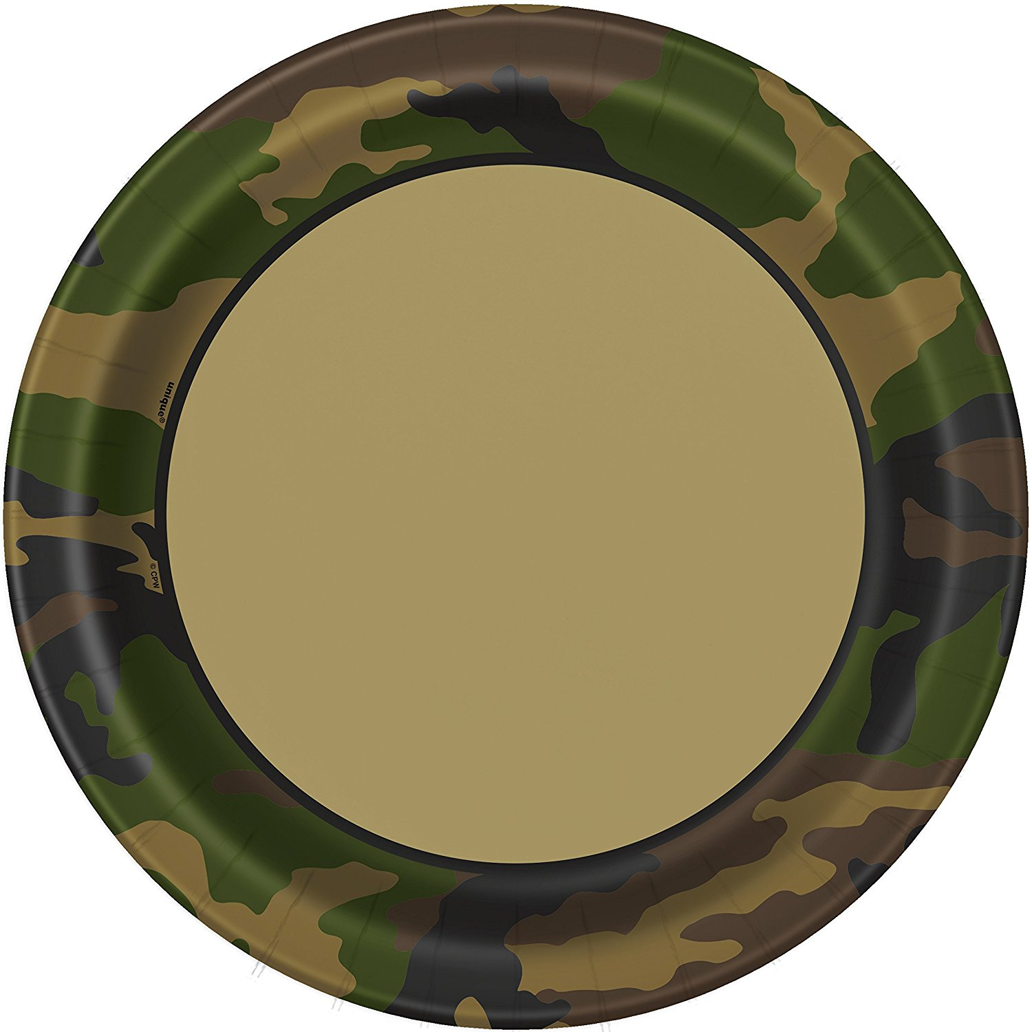 Military Camo Plates 9" (8pk)