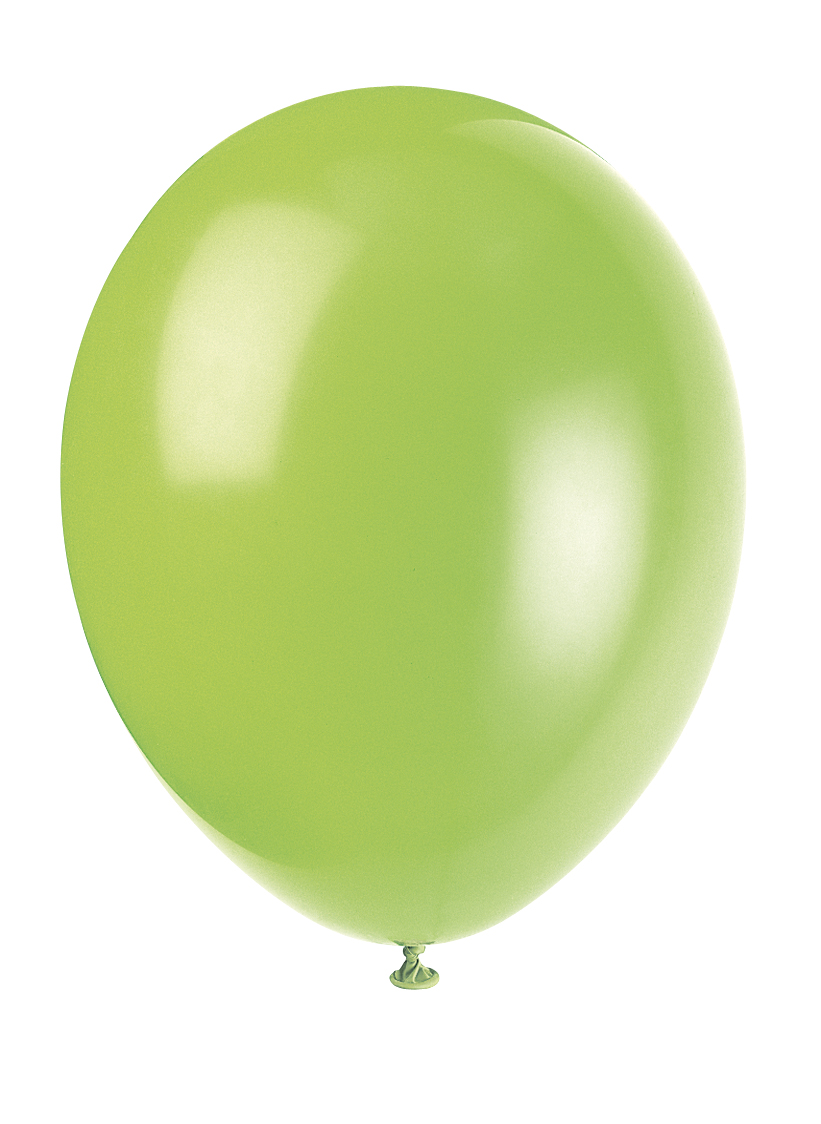 Neon Lime Green 12" Latex Balloons (10pk)