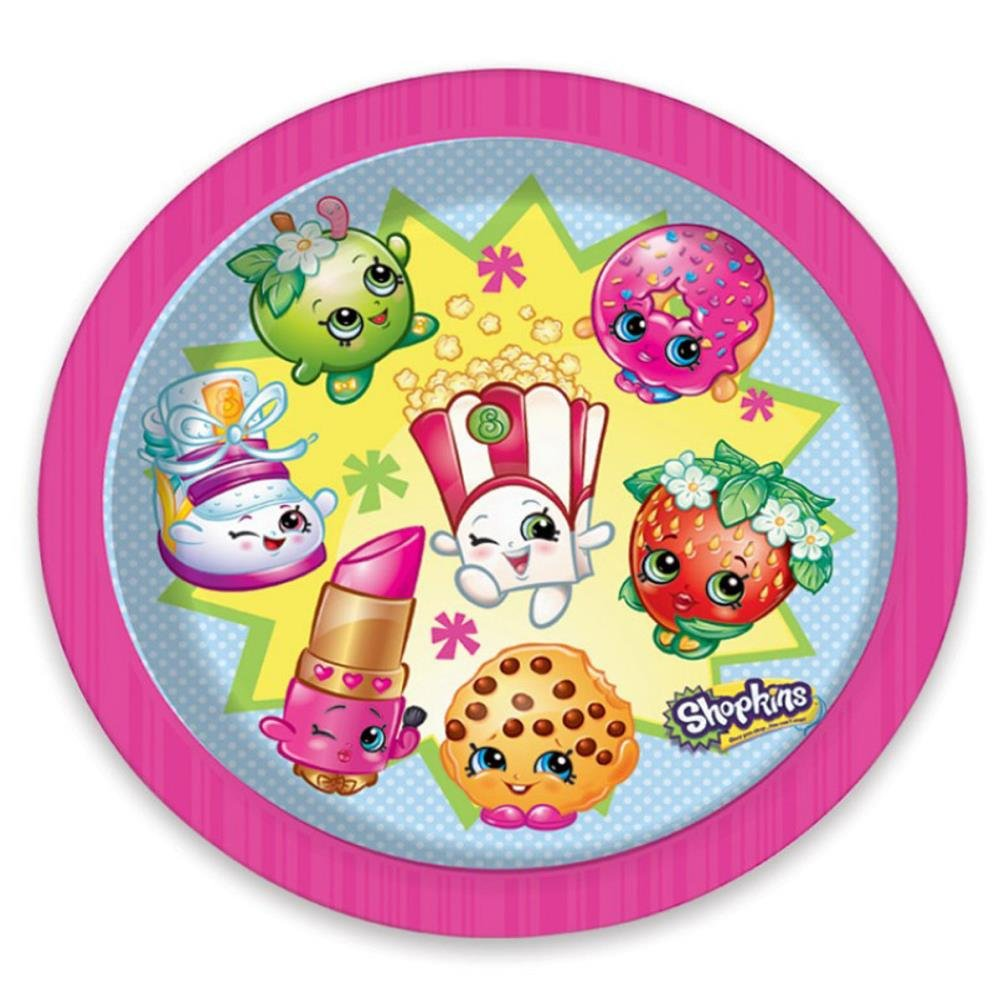 Official Shopkins Party Plates Pack of 8
