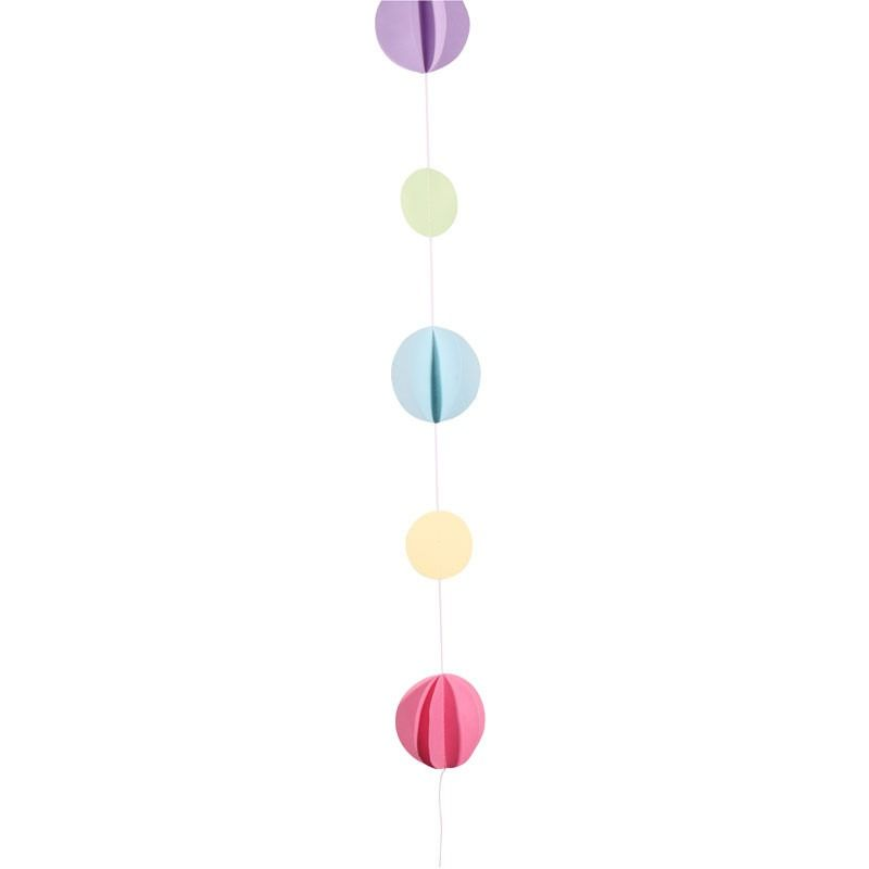 Pastel Colours Circle Tissue Balloon Tail