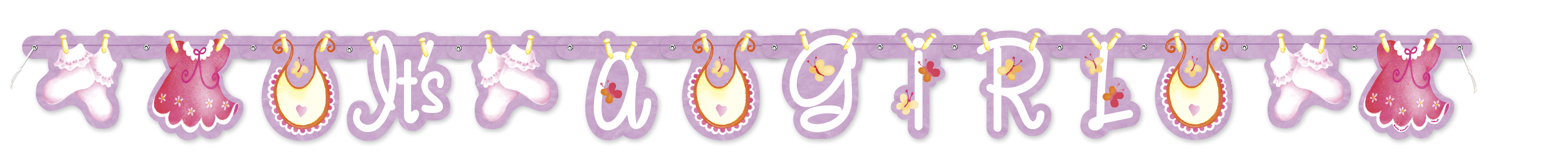 Pink Clothesline Jointed Banner