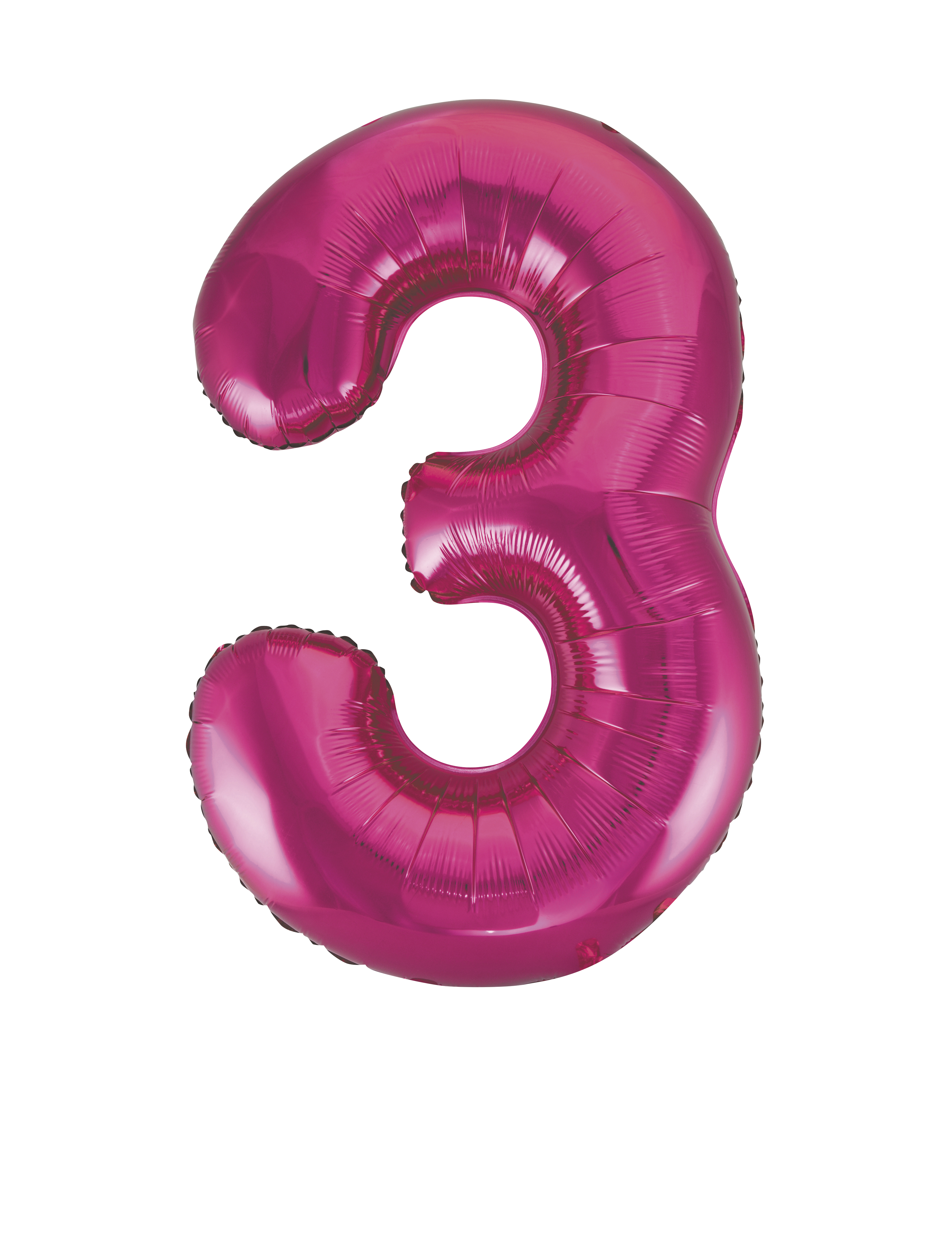Pink Foil Gaint Helium Balloon Number 3 - 34"