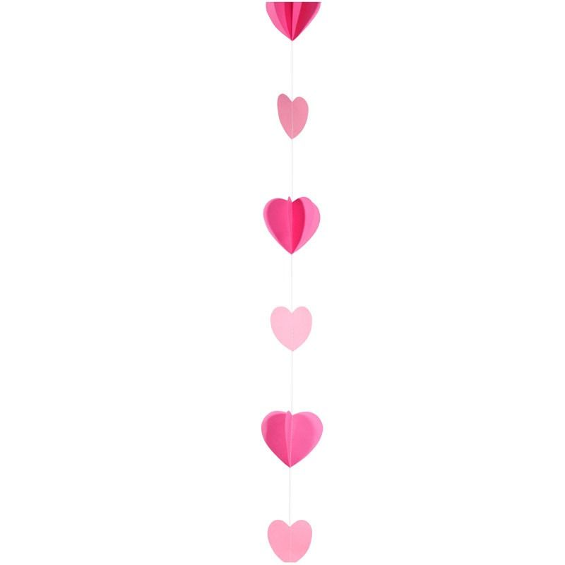 Pink Heart Tissue Balloon Tail