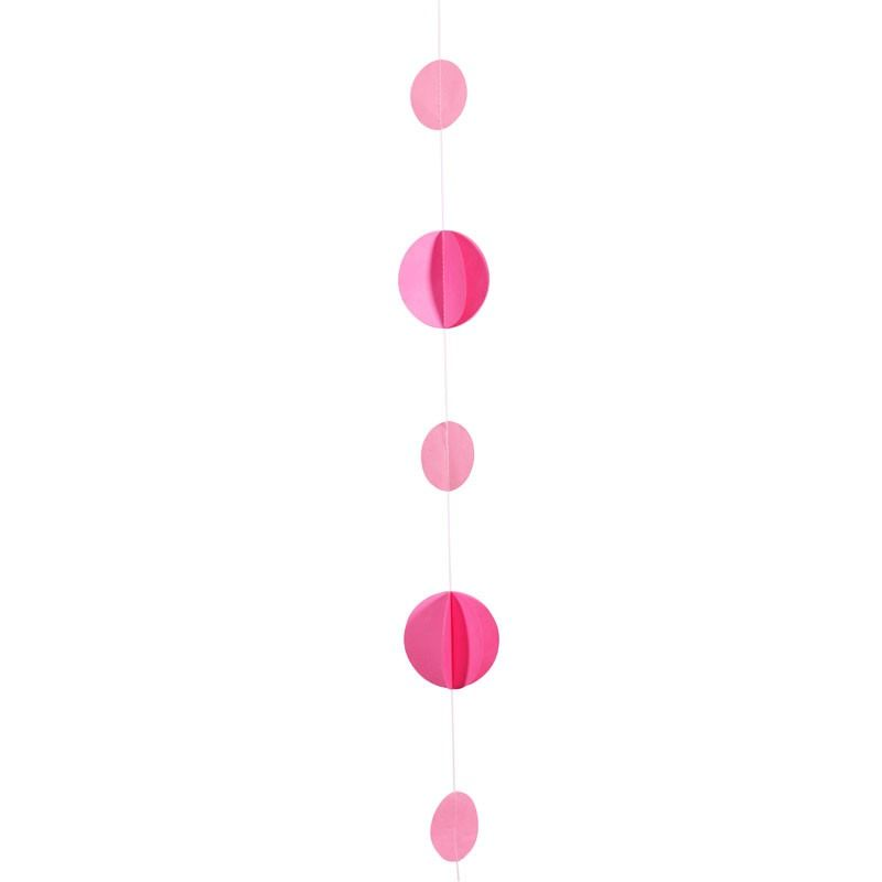 Pinks Circle Tissue Balloon Tail