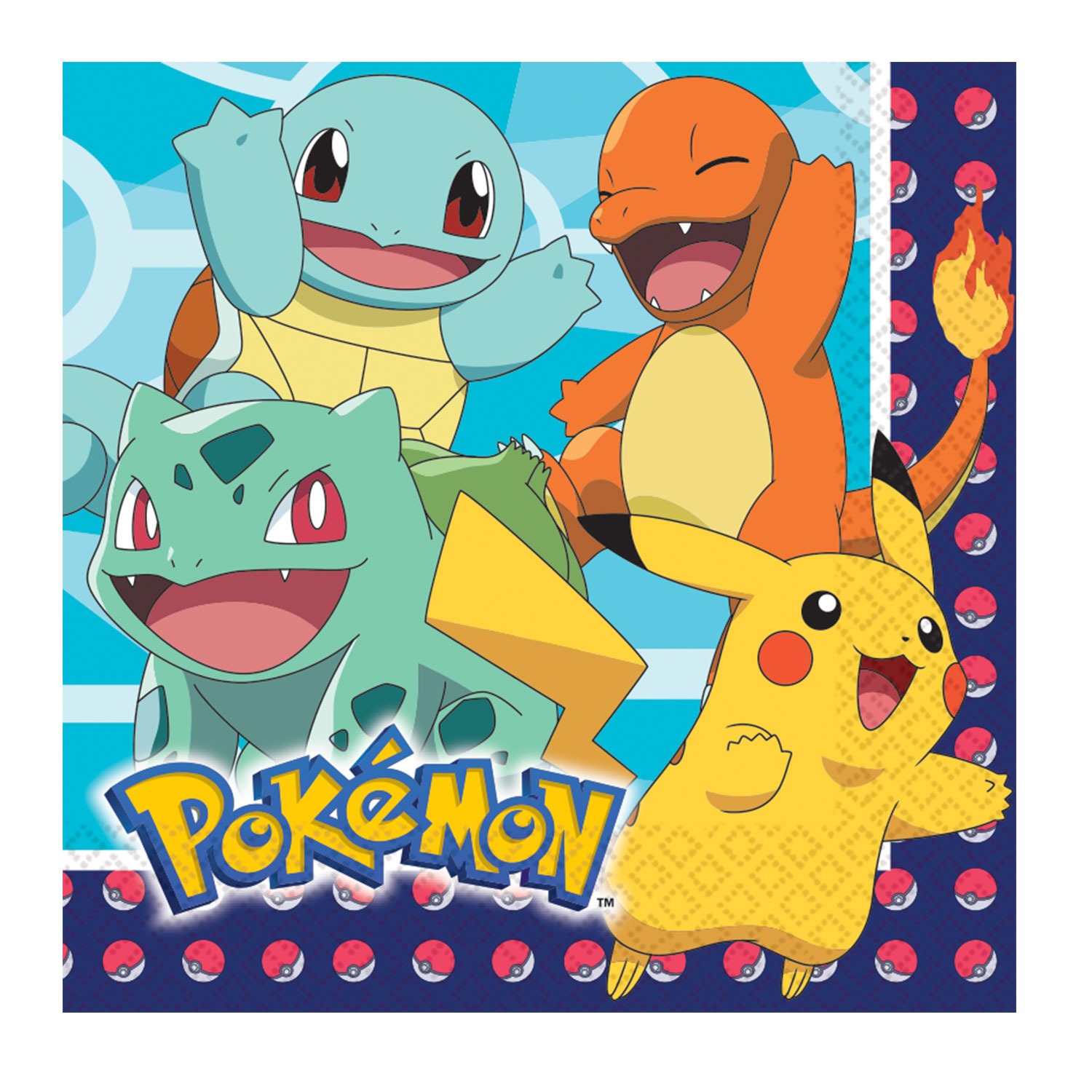 Pokemon Luncheon Napkins 33 cm