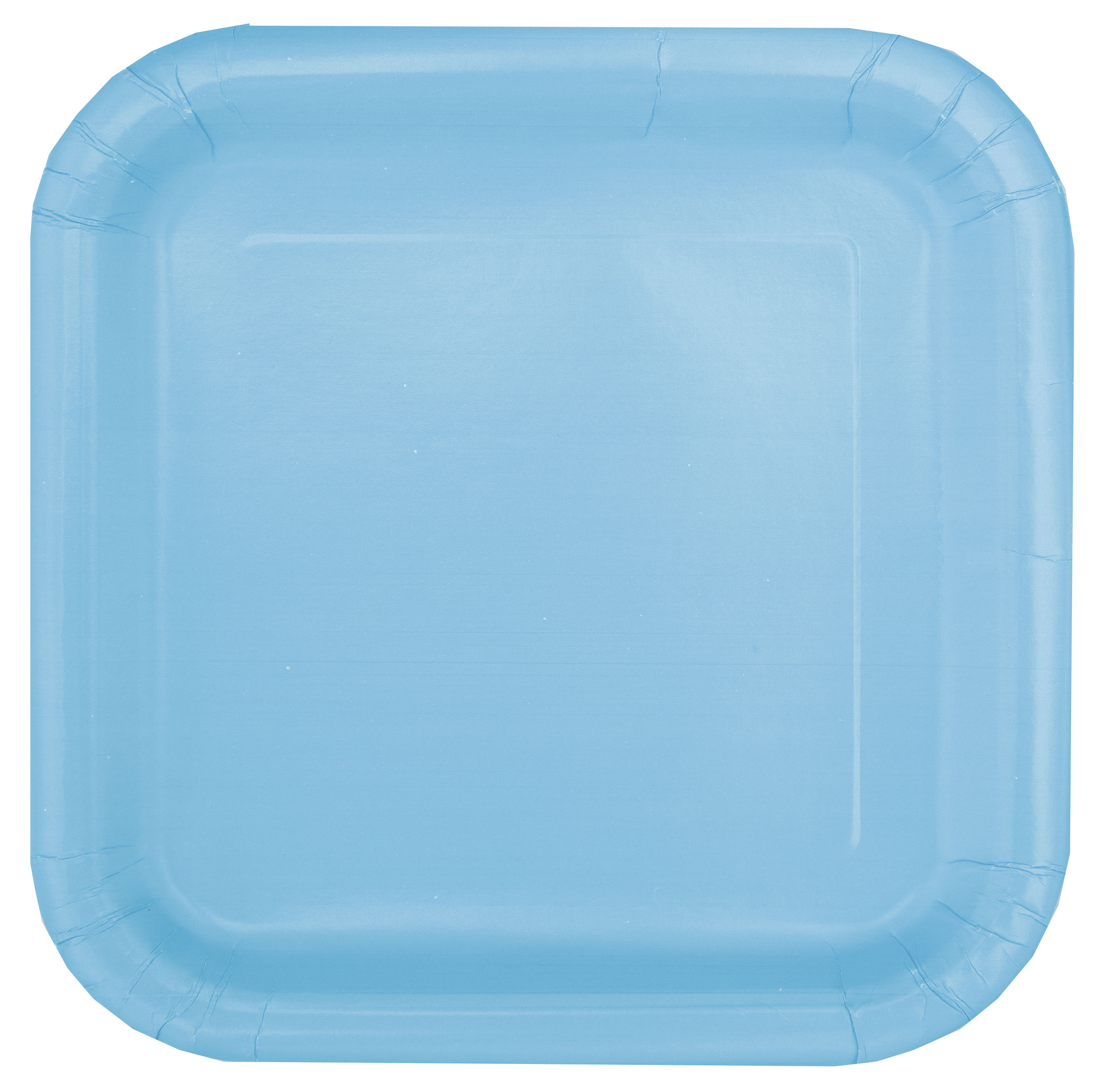Powder Blue Square Plates 9" (14pk)