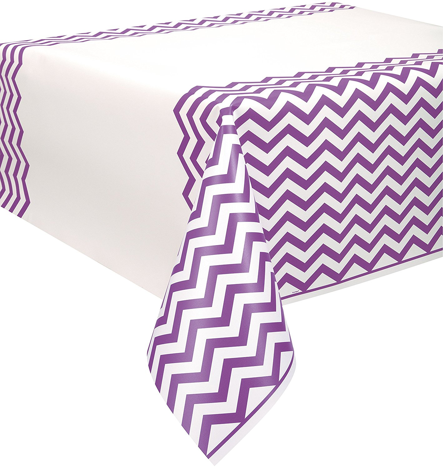 Pretty Purple Plastic Tablecover 54" x 108"